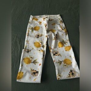 Pilcro anthropology printed pants size 25